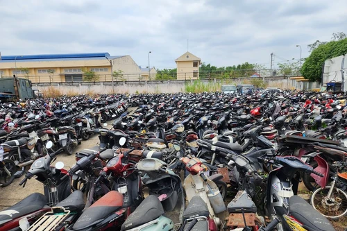 Công an quận Hai Bà Trưng tìm chủ sở hữu xe máy