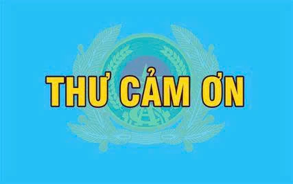 Thư cảm ơn của Đảng ủy Công an Trung ương, Bộ Công an