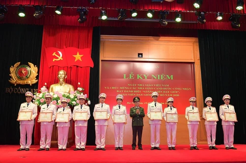 Bộ Công an tôn vinh các Nhà giáo đạt danh hiệu “Giảng viên dạy giỏi”, “Giáo viên dạy giỏi” cấp Bộ năm 2020