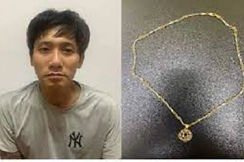 Bắt đối tượng cướp giật dây chuyền của phụ nữ ở quận Long Biên