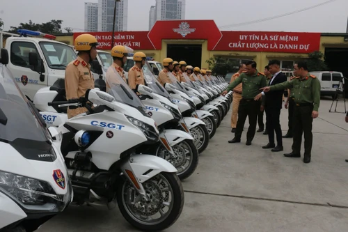 Trang cấp phương tiện, thiết bị kỹ thuật cho lực lượng Cảnh sát giao thông Công an Hà Nội