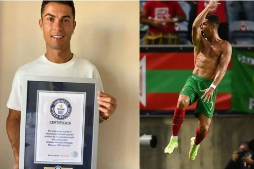 Ronaldo sở hữu 10 kỷ lục Guinness