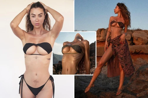 Bạn gái Boateng 'nghiện' khoe vòng 1 đẫy đà