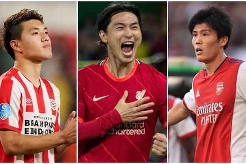 18 cầu thủ Nhật Bản đang thi đấu ở châu Âu là những ai?