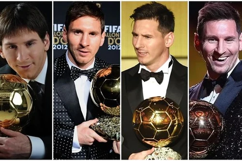 7 lần Messi nâng Quả bóng Vàng sau 12 năm