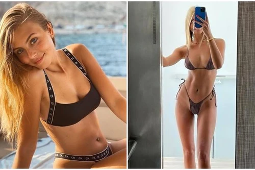 [ẢNH] Bạn gái Courtois 'nghiện' khoe thân với bikini