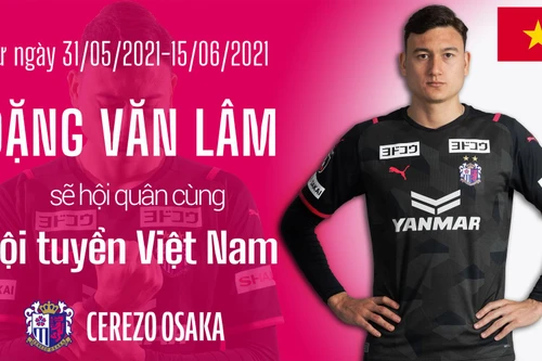 Cerezo Osaka chúc mừng Đặng Văn Lâm lên tuyển Việt Nam