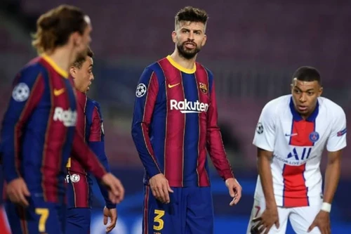 Hai sao Barca chửi nhau trong trận thua thảm PSG