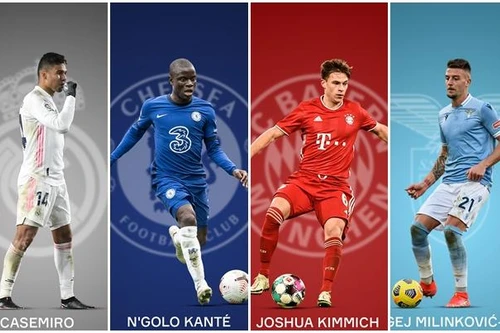 [ẢNH] Top 20 tiền vệ trung tâm đắt giá nhất hành tinh