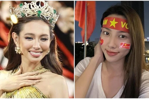 Hoa hậu Nguyễn Thúc Thùy Tiên là fan 'cứng' ĐT Việt Nam