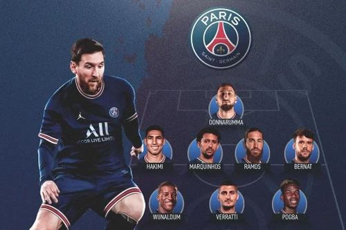 [ẢNH] Đội hình khiến cả Ligue 1 phải khiếp sợ của PSG khi có Messi