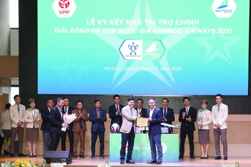 Bamboo Airways là nhà tài trợ chính cúp Quốc gia 2021