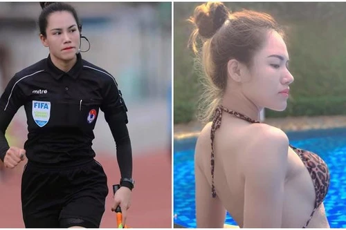 [ẢNH] Vẻ đẹp gợi cảm của nữ trọng tài Việt Nam đang được CĐV 'săn lùng'