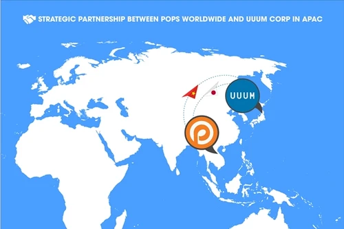 POPS Worldwide và UUUM Corp hợp tác cùng nhau