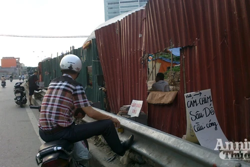 Khoét tôn, biến hàng rào công trình thành “chuỗi cửa hàng ô vuông”