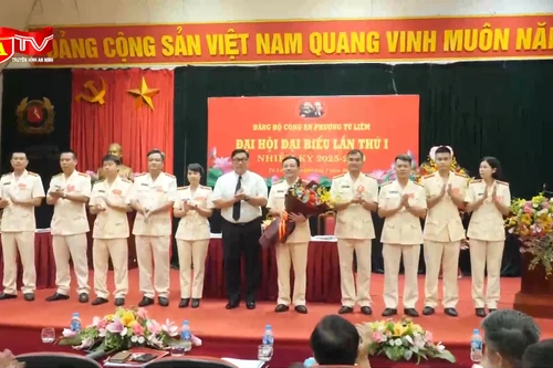 Đảng bộ Công an phường Từ Liêm quyết tâm thực hiện thắng lợi Nghị quyết nhiệm kỳ mới