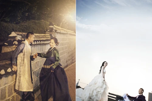 Quỳnh Nga-Doãn Tuấn tiếp tục tung ảnh cưới lãng mạn ở Hàn Quốc