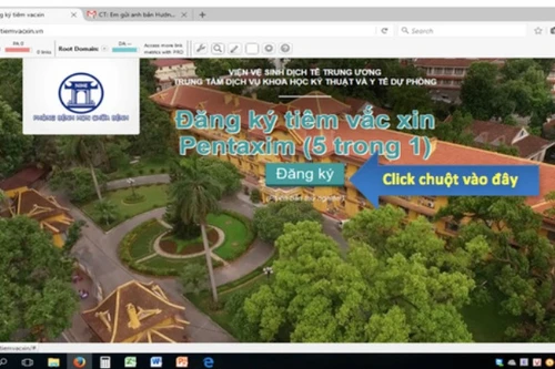 Ngay mai 8-3, nhận đăng ký tiêm vaccine pentaxim đợt 3