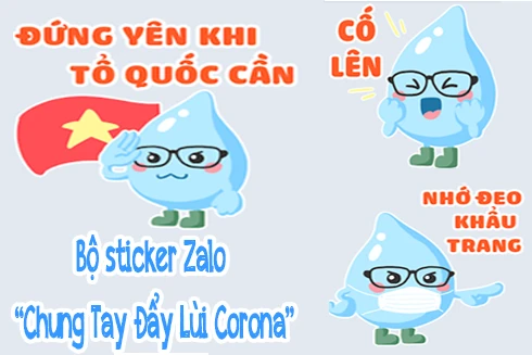 [ẢNH] Trọn bộ sticker "Chung Tay Đẩy Lùi Corona" cực "độc" trên Zalo