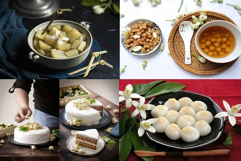 [ẢNH] "Vương vấn" trước những món ngon làm từ hương hoa bưởi