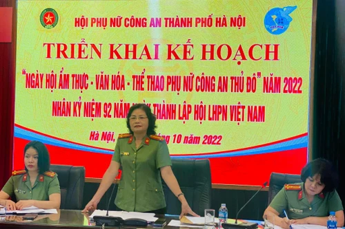 Ngày hội ẩm thực- văn hóa- thể thao Phụ nữ Công an Thủ đô năm 2022
