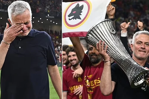 HLV Mourinho khóc nức nở khi đi vào lịch sử cúp châu Âu