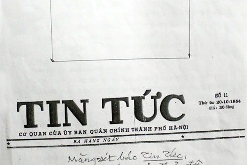 Tờ báo đầu tiên của Hà Nội