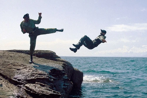 Những hình ảnh ấn tượng của lính thủy đánh bộ Nga