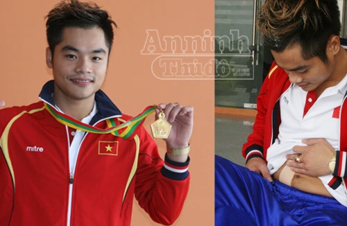 Võ sỹ Quốc Khánh rách cơ bụng vẫn đoạt HCV SEA Games