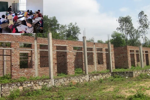 Nhà thầu bỏ chạy, 110 học sinh mất trường