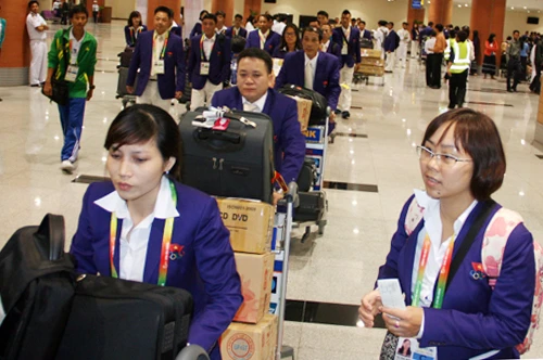 Đoàn thể thao Việt Nam tràn đầy tự tin khi đặt chân tới Myanmar