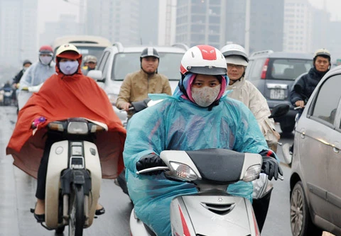 HN 13 độ, miền Bắc chìm trong mưa, rét