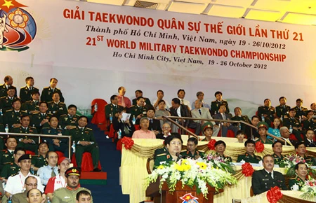 Khai mạc giải Taekwondo quân sự thế giới lần thứ 21