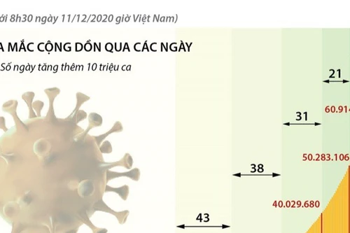 70 triệu ca nhiễm Covid-19 “phủ bóng đen” lên năm mới ở nhiều quốc gia