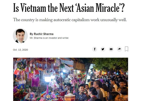 Báo New York Times của Mỹ nhận định Việt Nam là “điều thần kỳ mới của châu Á”