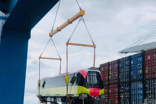 10 đoàn tàu tuyến metro Nhổn- Ga Hà Nội đã có mặt ở Việt Nam