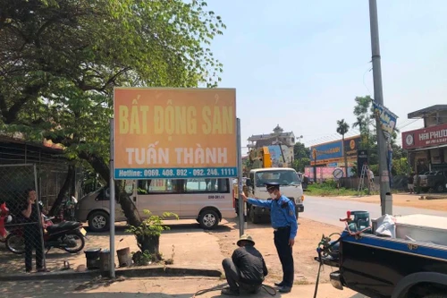 Giải tỏa toàn bộ lấn chiếm hành lang giao thông đường Hồ Chí Minh, quốc lộ 21A