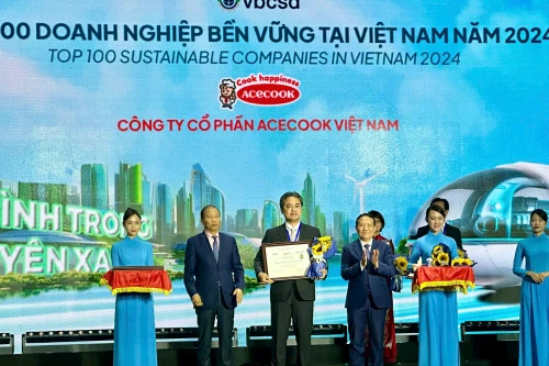 Acecook Việt Nam thăng hạng đột phá tại TOP 100 doanh nghiệp phát triển bền vững 