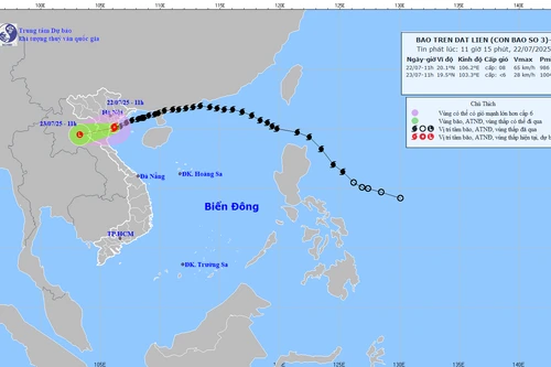 Bão số 3 đổ bộ vào Hưng Yên- Ninh Bình, Bắc bộ còn mưa lớn vài ngày tới