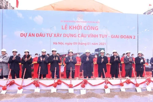 Hà Nội khởi công xây dựng cầu Vĩnh Tuy 2 hơn 2.500 tỷ đồng