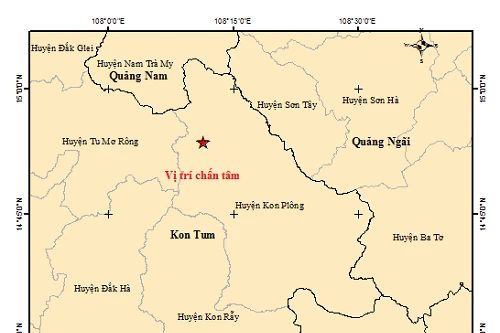 Kon Tum lại rung lắc vì động đất liên tiếp trong nhiều ngày