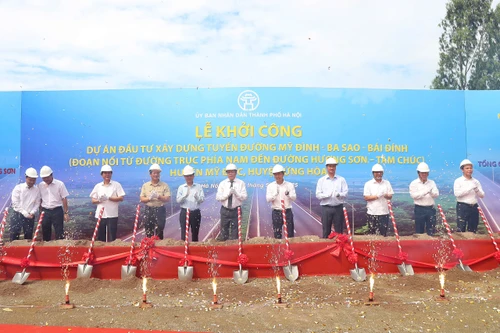 Khởi công xây dựng trục đường Mỹ Đình- Ba Sao- Bái Đính