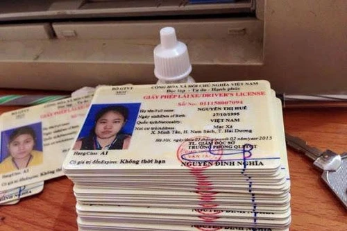 Đề nghị xử phạt website giả mạo trang thông tin điện tử Giấy phép lái xe