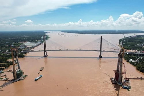 Thông xe cầu Mỹ Thuận 2 và cao tốc Mỹ Thuận- Cần Thơ vào cuối tháng 12