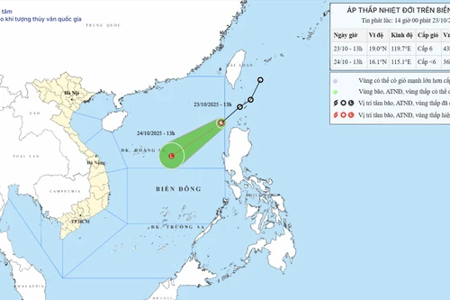 Bão số 12 vừa suy yếu, Biển Đông lại dậy sóng vì áp thấp nhiệt đới mới