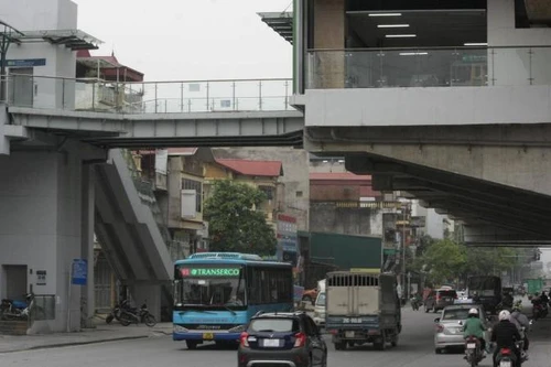 55 tuyến buýt kết nối đường sắt Cát Linh- Hà Đông ngay khi vận hành
