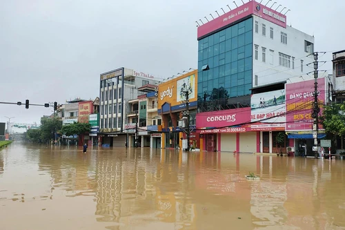 Lũ sông Thao tại Yên Bái đặc biệt lớn, bằng lũ lịch sử năm 2008
