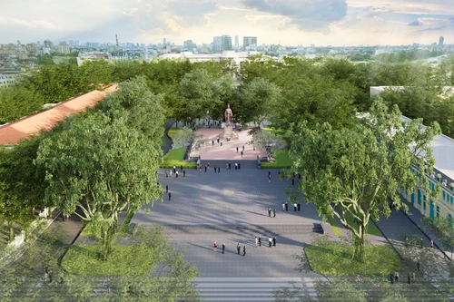 Hà Nội: Cây xanh sẽ được xử lý ra sao khi cải tạo vườn hoa Lý Thái Tổ?