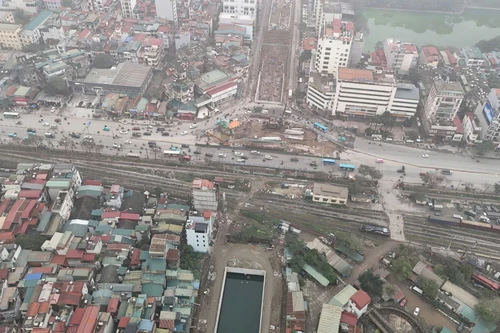 Dự án hầm chui nút giao Giải Phóng- Kim Đồng: Có kịp thông xe vào cuối năm?
