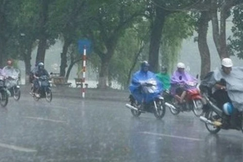 Mưa trở lại Bắc bộ từ chiều nay do ảnh hưởng không khí lạnh